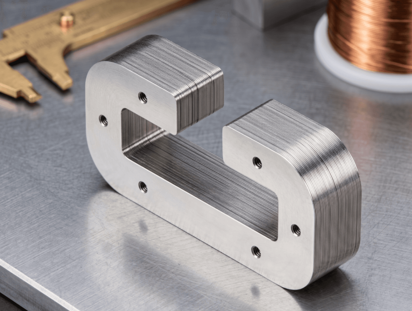 Laminated Flux Concentrators for High Speed Sensing